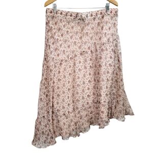 Lauren Ralph Lauren Asymmetric Skirt Sz 14 Western Cottegecore Coquette Spring